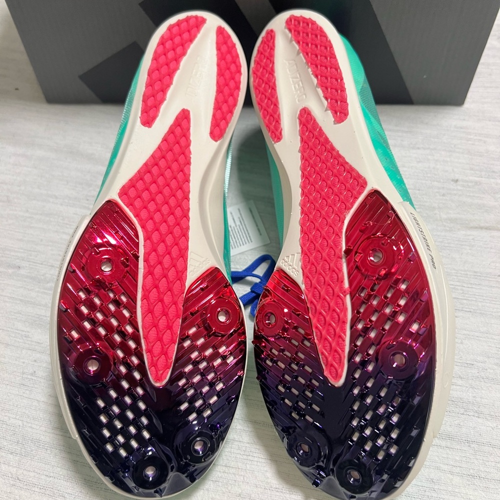 adidas Adizero Ambition Track Spikes, Women’s size 9/Men’s size 8 - Picture 4 of 5